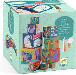 10 Cubes animaux sauvages^Djeco Hot