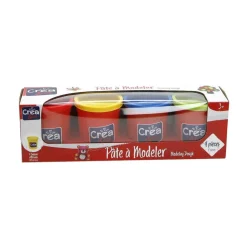 4 pots de pâte à modeler couleurs primaires^CREA & CIE New