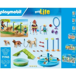 Aire de jeux pour chiens et personnages My Life 71745^Playmobil Outlet