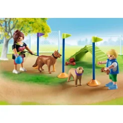 Aire de jeux pour chiens et personnages My Life 71745^Playmobil Outlet