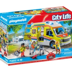 Ambulance avec effets lumineux Playmobil City Life 71202^Varta New