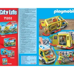 Ambulance avec effets lumineux Playmobil City Life 71202^Varta New