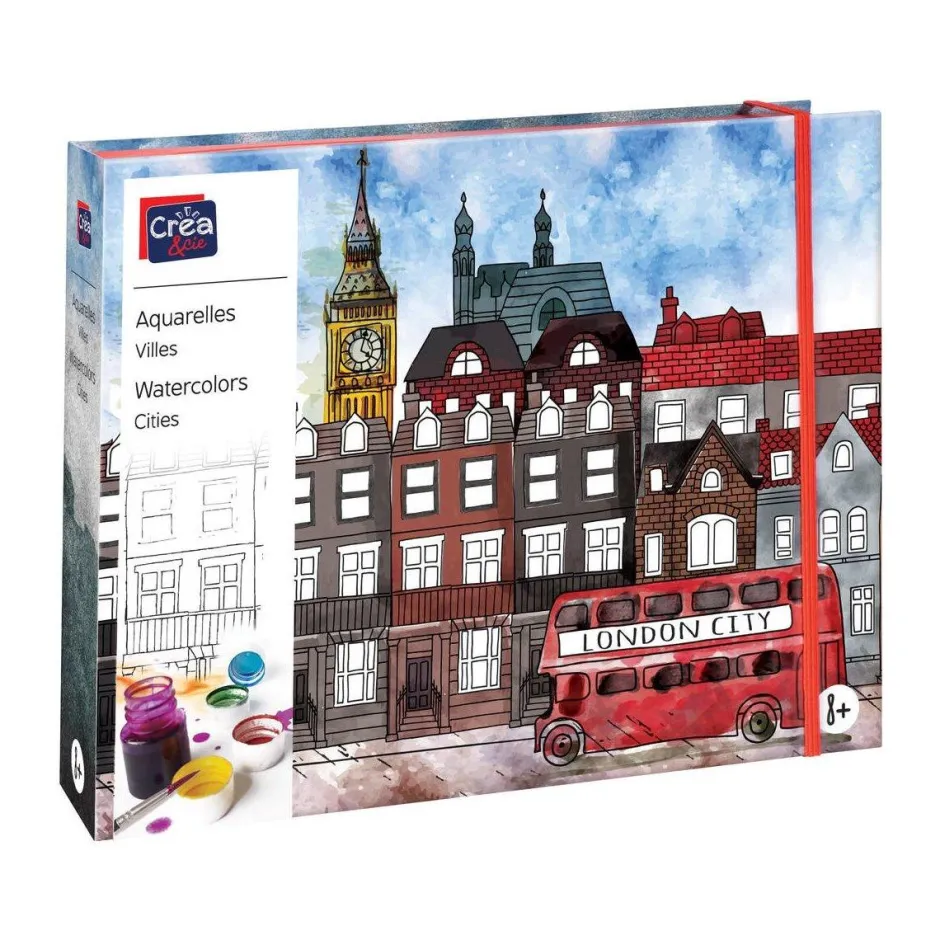 Aquarelle jolies villes^CREA & CIE Sale