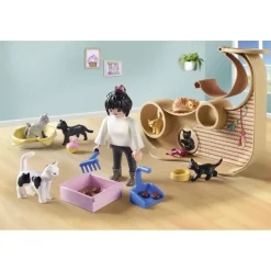 Bar à chats avec 6 chats et personnages My Life 71744^Playmobil New