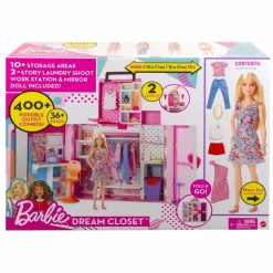 Barbie : Poupée et coffret dressing deluxe^Mattel New