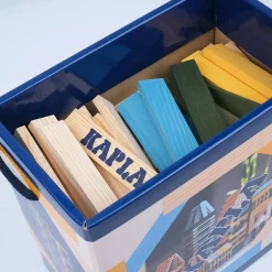 Baril 120 pièces nature et couleurs jaune vert bleu^Kapla New