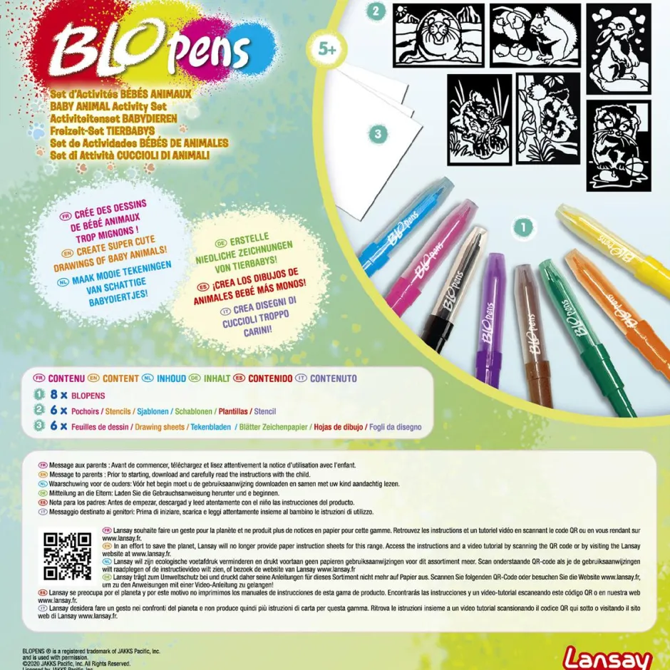 Blopens - Set d'Activités Bébés Animaux^Lansay Hot