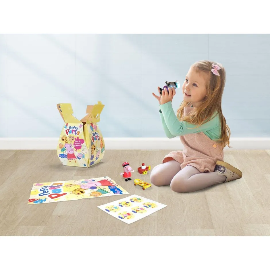 Boite Surprise Peppa Pig avec figurines, stickers et poster^Hasbro New