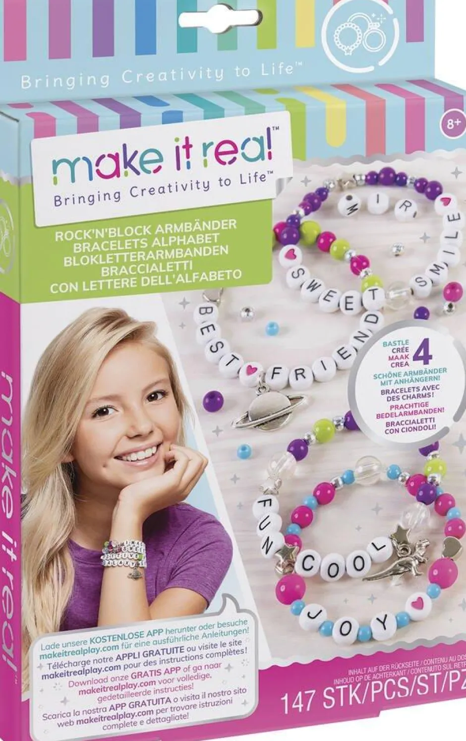 Bracelets alphabet Make it real^Lansay Discount