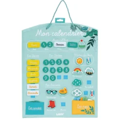Calendrier mural turquoise^Ludi