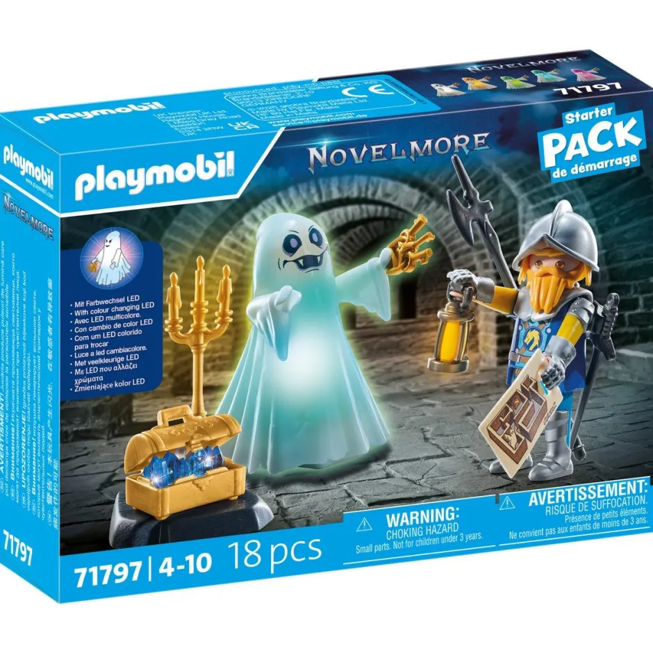 Chevalier et fantôme effets lumineux multicolores Starter Pack PLAYMOBIL Novelmore 71797^Varta Online