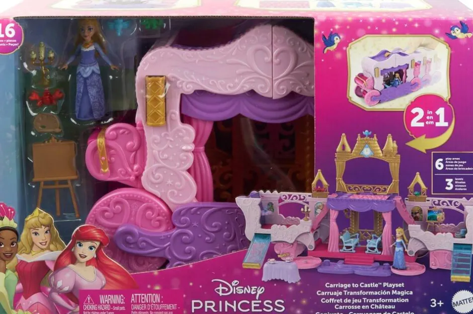 Château et carosse 2 en 1 Disney Princesses^Mattel Best