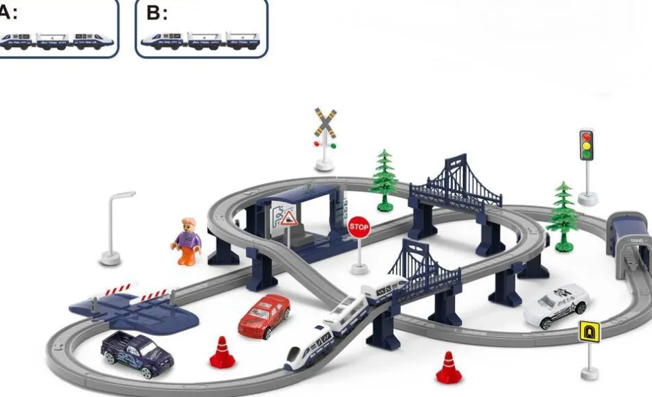 Circuit De Train Avec Lumières Et Sons - 104 Pièces^TEAM City Outlet