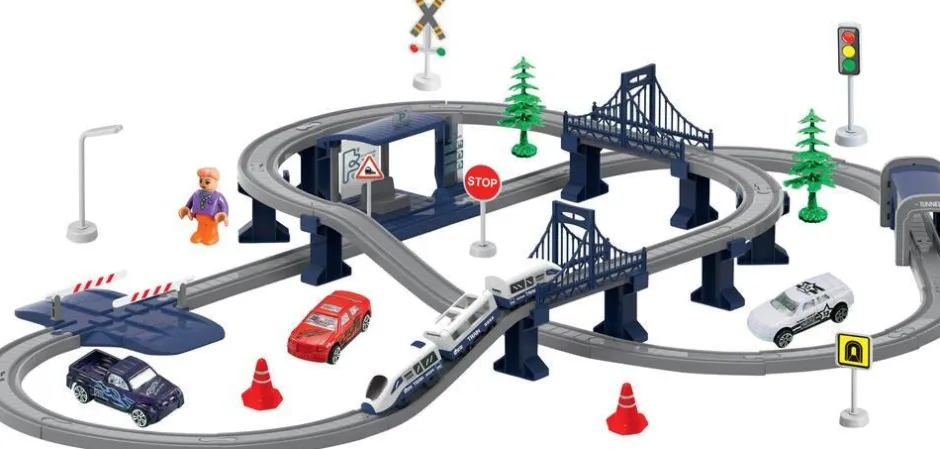 Circuit De Train Avec Lumières Et Sons - 104 Pièces^TEAM City Outlet