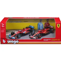 Coffret 1/43 2 voitures de courses F1 Scuderia Ferrari 2024^Bburago Online
