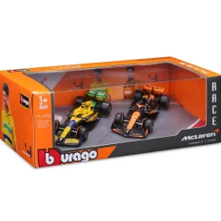 Coffret 1/43 2 voitures de course F1 Mac Laren 2024^Bburago Best
