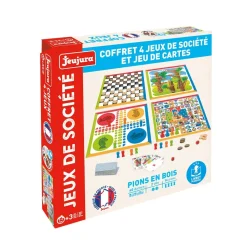 Coffret 4 jeux de société et jeu de cartes^Jeujura Best