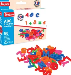 Coffret 50 lettres majuscules, chiffres et signes aimantés^Jeujura Sale
