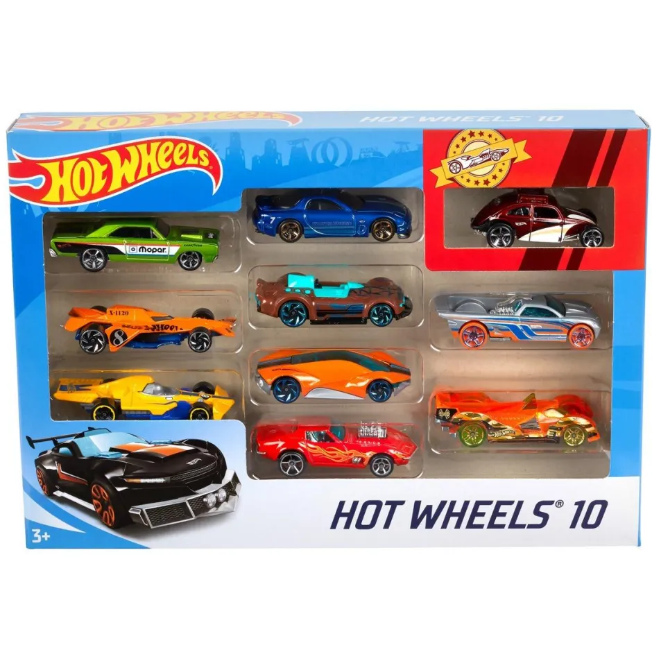 Coffret 10 petites voitures Hot Wheels^Mattel Sale
