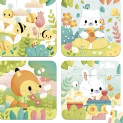 Coffret 4 puzzles pure^Janod Outlet