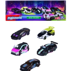 Coffret 5 véhicules Néon Racer^Majorette Discount