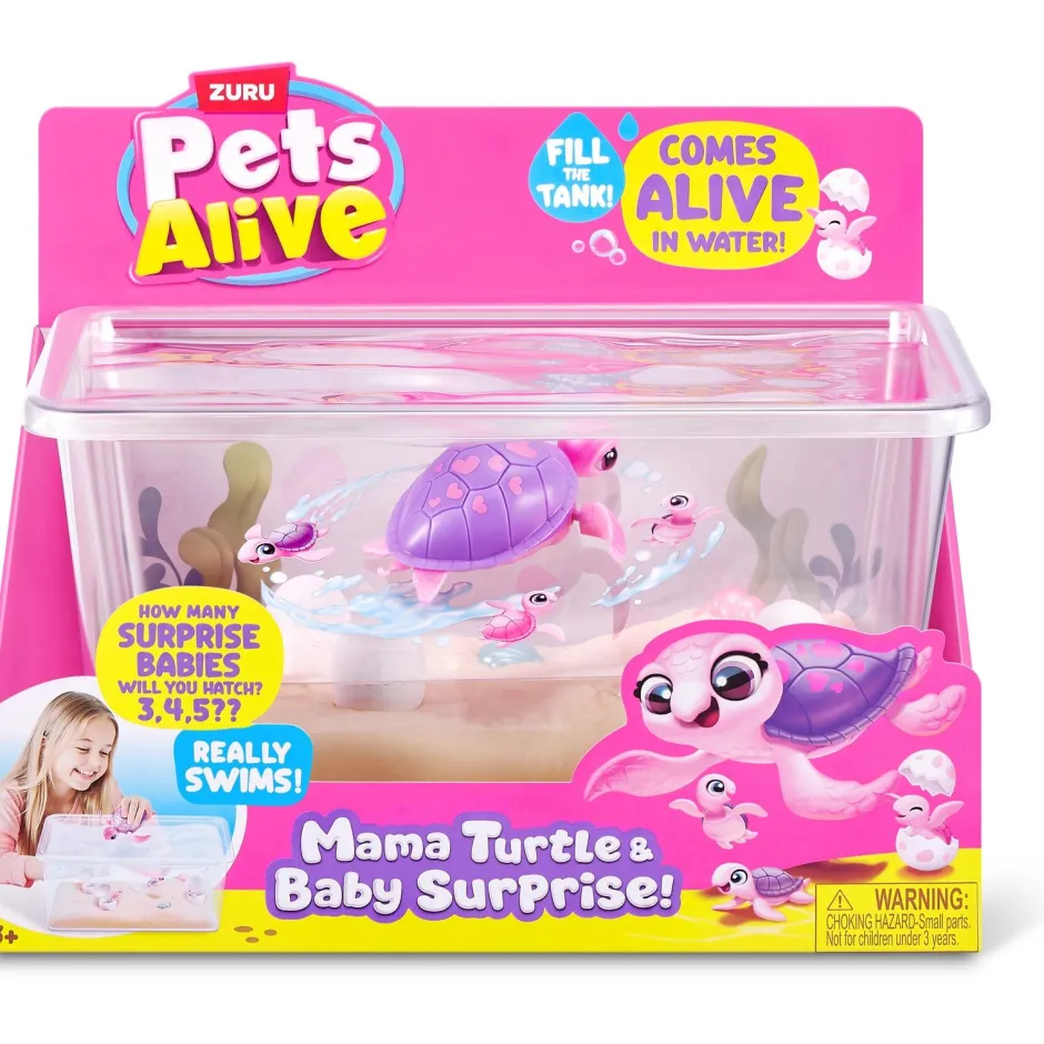 Coffret aquarium Pets Alive Maman tortue et bébé surprise^Zuru Hot