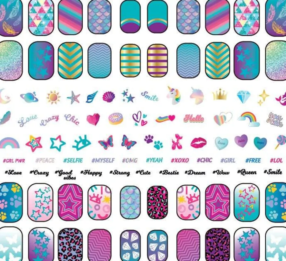 Coffret Crazy chic ongles phosphoresents Shiny nails^Clementoni Online