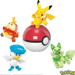 Coffret de 4 Pokémon et Poké ball - Construx Pokémon^MEGA Sale