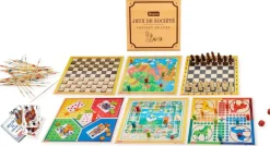 Coffret Luxe en bois jeux de société^Jeujura Online