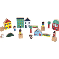 Cubes bloc décor thème villes - Cross Roads^Janod Sale