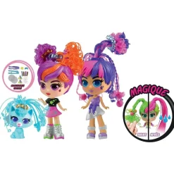 Curligirls Et Pet Twin Set - Lot De 2 Poupées Et 1 Animal^Silverlit Clearance