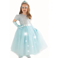 Déguisement princesse lumineuse sequins - Taille 7-8 ans^Rubies Clearance