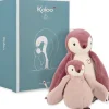 Duo De Peluches Manchots Roses Doux Et Rassurants Avec Rubans En C^Kaloo