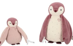 Duo De Peluches Manchots Roses Doux Et Rassurants Avec Rubans En C^Kaloo