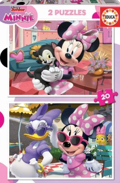 - Ensemble De 2 Puzzles Minnie De 20 Pièces^Educa Borras Hot