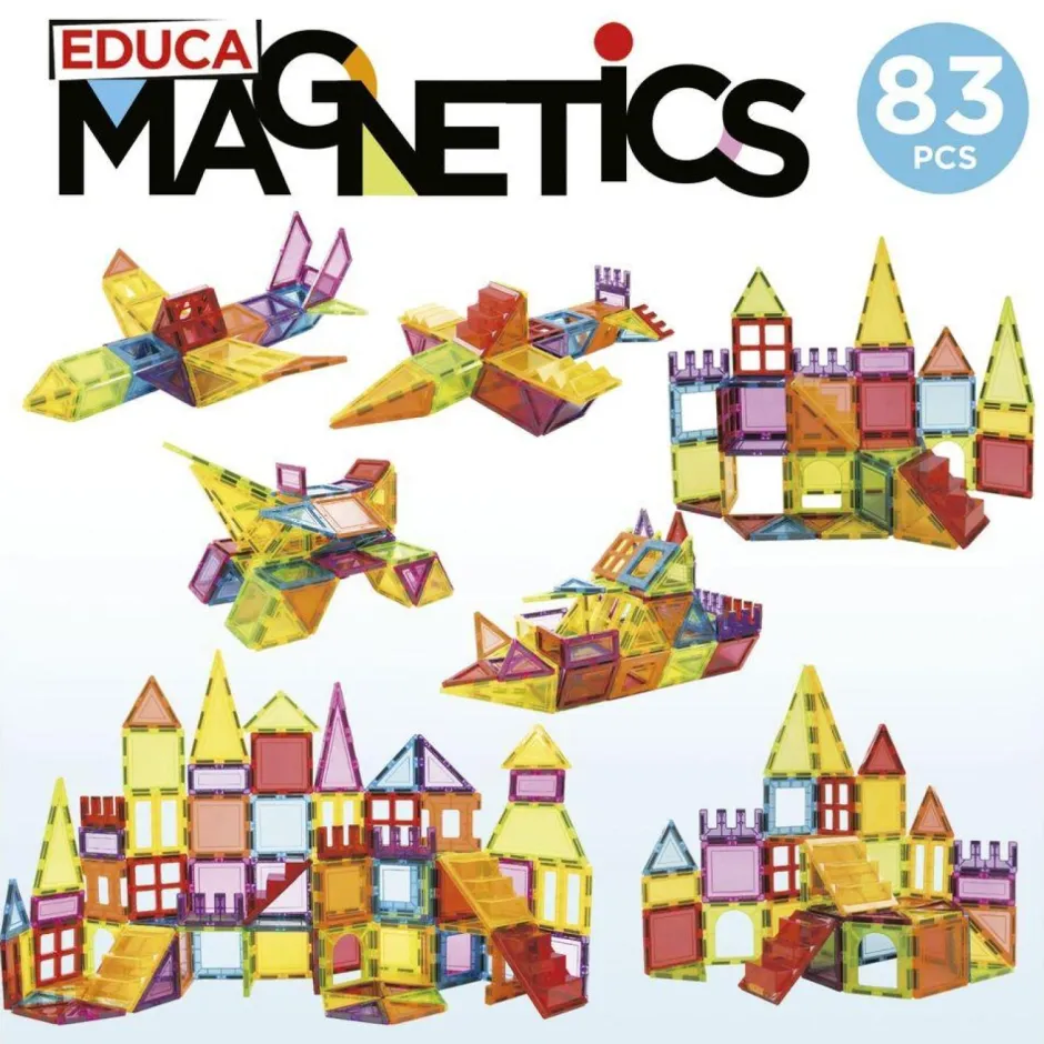 Educa magnetics 83 pièces - Construction en 3D^Educa Borras Best