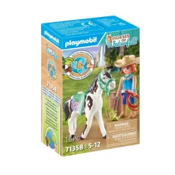 Ellie et Sawdust Horses of Waterfall 71358^Playmobil