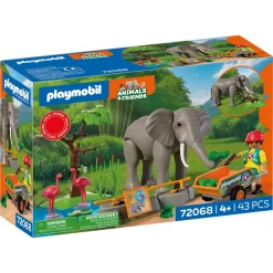 Eléphant et soigneur animalier Animal & Friends 72068^Playmobil Sale