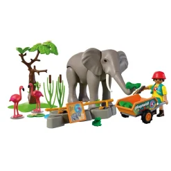 Eléphant et soigneur animalier Animal & Friends 72068^Playmobil Sale
