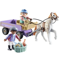 Enfants avec calèche et poney Horses of Waterfall 71496^Playmobil