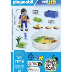 Famille de tortues dans un terrarium My Life 71748^Playmobil Outlet