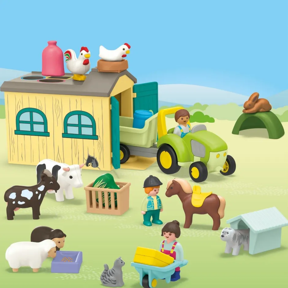 Ferme avec Tracteur Junior 71656^Playmobil Sale