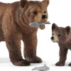 Figurines Maman Grizzly Avec Ourson - Détails^Schleich New