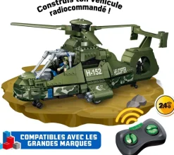 Hélicoptère de combat militaire radiocommandé à construire^WISE BLOCK New