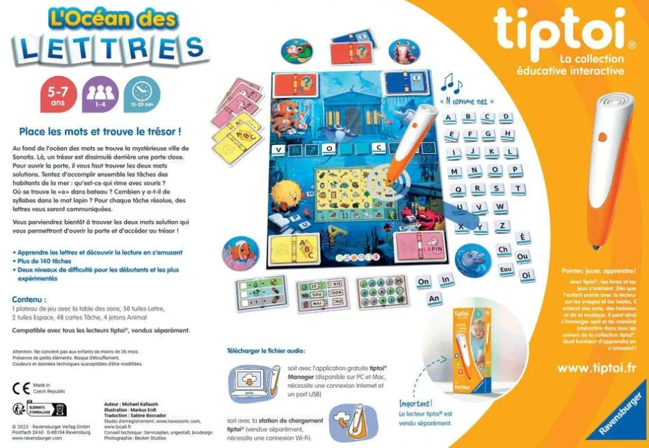 Jeu éducatif Tip Toi - L'océan des lettres^Ravensburger