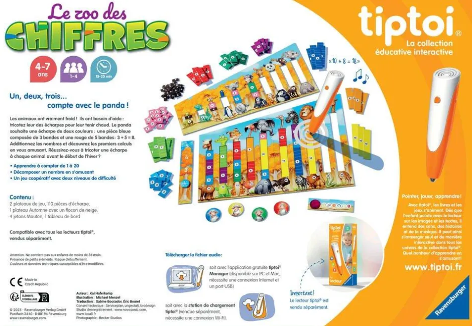 Jeu éducatifs Tip Toi - Le zoo des chiffres^Ravensburger Outlet