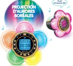 Kidimagic Galaxy Light Violet, Radio-réveil Magique 9 en 1 en forme de fleur^Varta Clearance