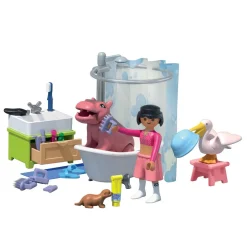 L'heure du bain des animaux Animals & Friends 71950^Playmobil Hot