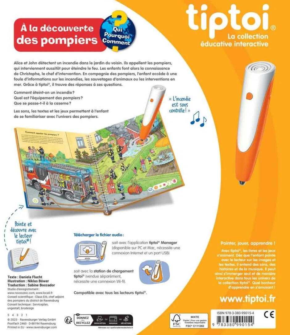 Livre Tip Toi - A la découverte des pompiers^Ravensburger Discount