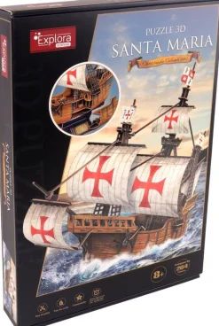 Maquette 3D Explora 204 pièces - Bateau Santa Maria^MGM Online